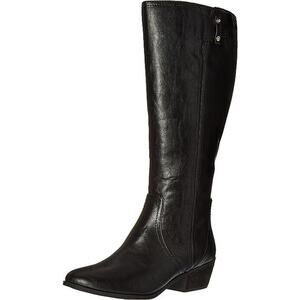 NEW Dr. Scholl's Brilliance WIDE CALF Riding Boots Black Women's 10
